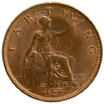 UK Farthing 1927 Value