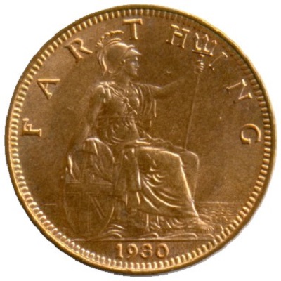 UK Farthing 1930 Value