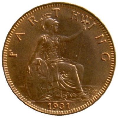 UK Farthing 1931 Value