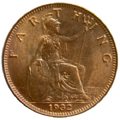 UK Farthing 1932 Value