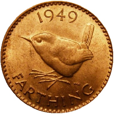 UK Farthing 1949 Value