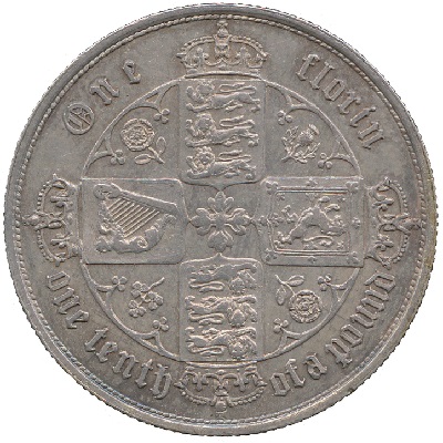 1852 Two Shillings Value