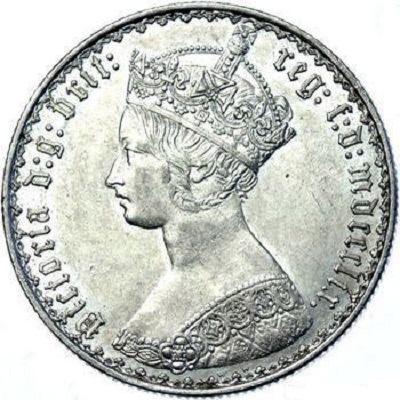 1859 UK Florin | 1859 two-shilling piece