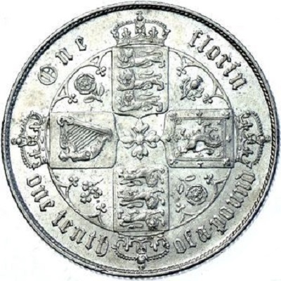 1859 Two Shillings Value