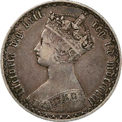 1862 UK Florin | 1862 two-shilling piece