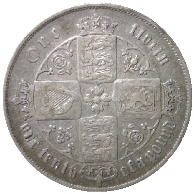 1865 Two Shillings Value