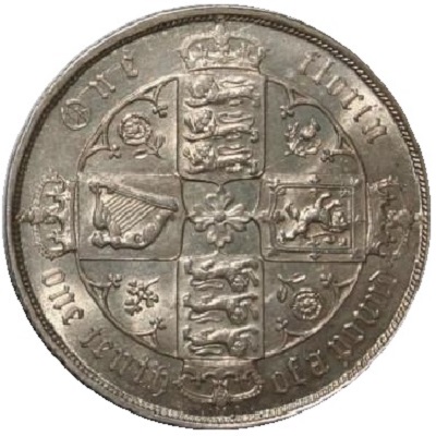1866 Two Shillings Value