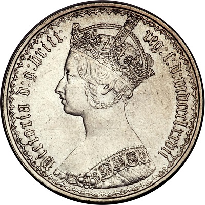 1870 UK Florin | 1870 two-shilling piece