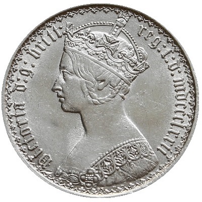 1872 UK Florin | 1872 two-shilling piece
