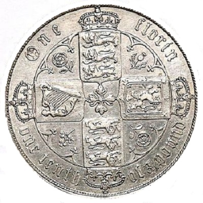 1873 Two Shillings Value