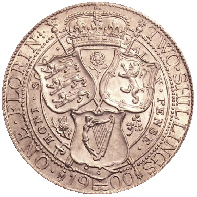 UK Florin 1900 Value