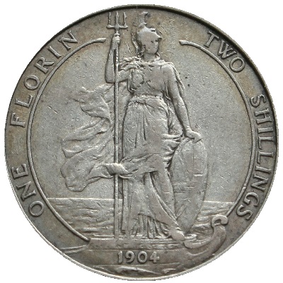 1904 Two Shillings Value