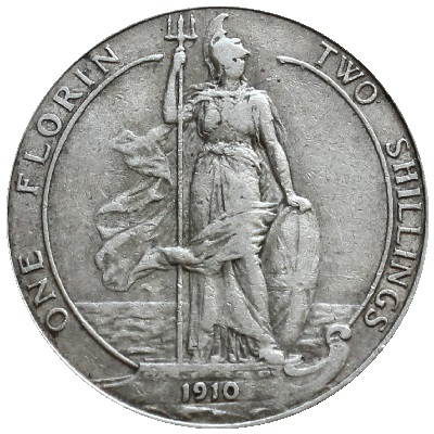 UK Florin 1910 Value