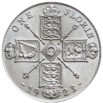 UK Florin 1923 Value