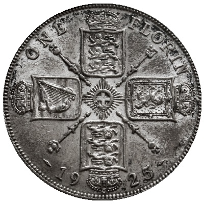 UK Florin 1925 Value