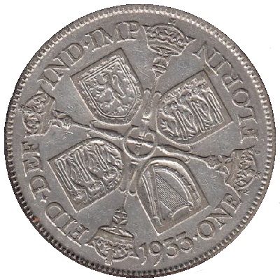 UK Florin 1933 Value