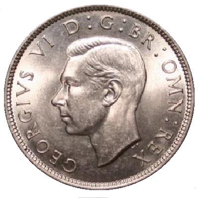 1948 UK Florin | 1948 two-shilling piece