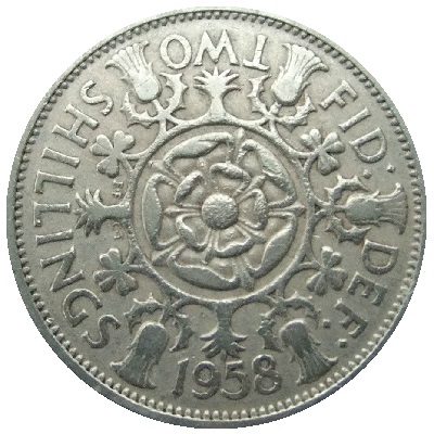 UK Florin 1958 Value