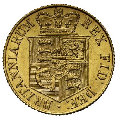 Gold 1818 half sovereign Value