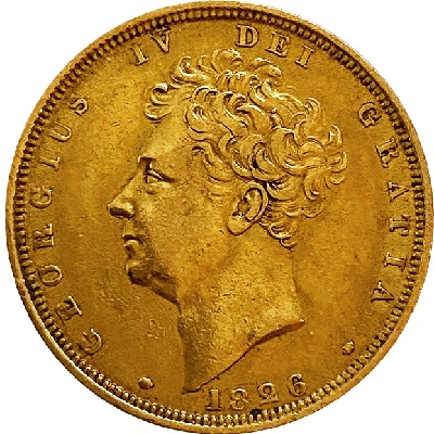 Gold 1826 half sovereign Value