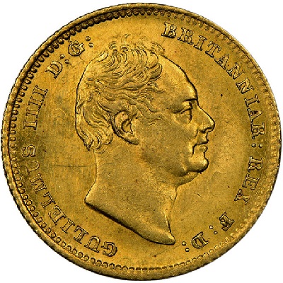 Gold 1835 half sovereign Value