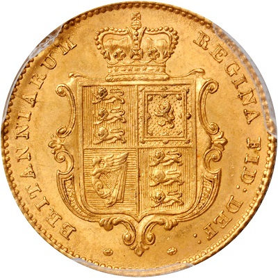 Gold 1841 half sovereign Value