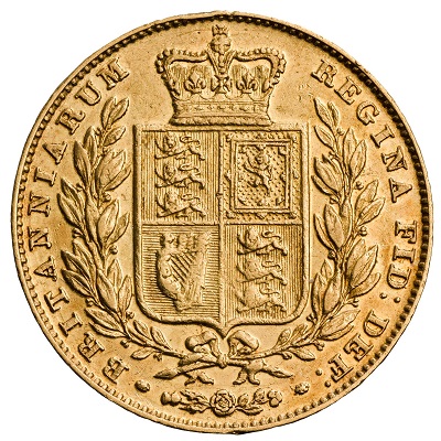 Gold 1844 half sovereign Value