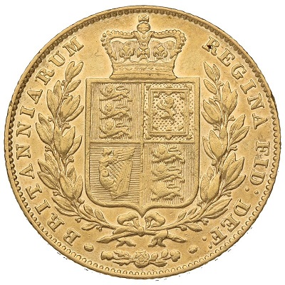 Gold 1845 half sovereign Value