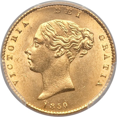 Gold 1850 Half Sovereign Value