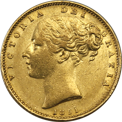 Gold 1851 Half Sovereign Value
