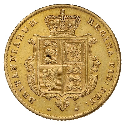 Gold 1852 Half Sovereign Value