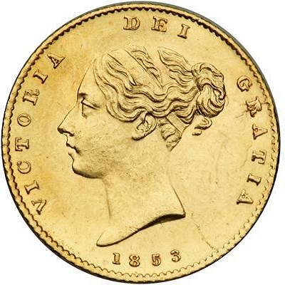 Gold 1853 Half Sovereign Value