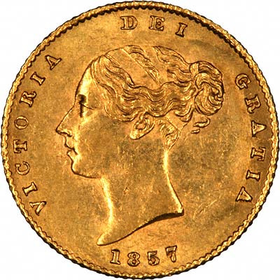 Gold 1857 Half Sovereign Value