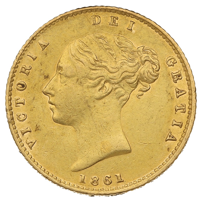 Gold 1861 Half Sovereign Value