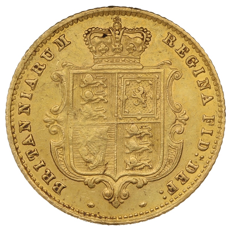 Gold 1861 Half Sovereign Value