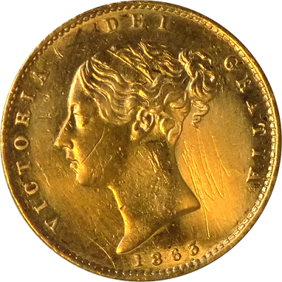 Gold 1863 Half Sovereign Value