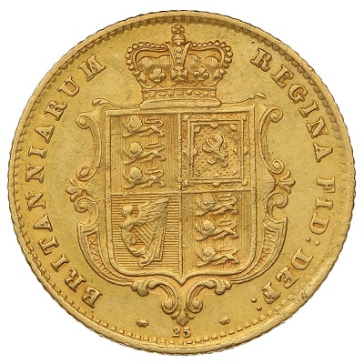 Gold 1864 Half Sovereign Value