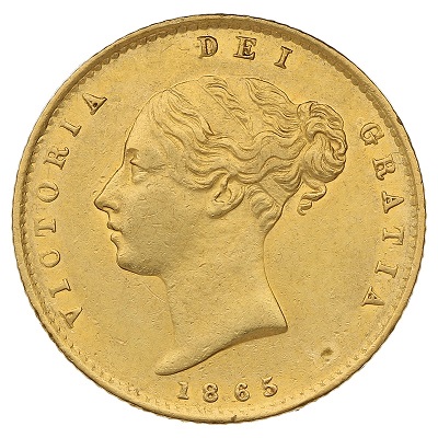 Gold 1865 Half Sovereign Value