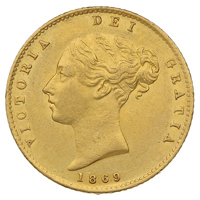 Gold 1869 Half Sovereign Value