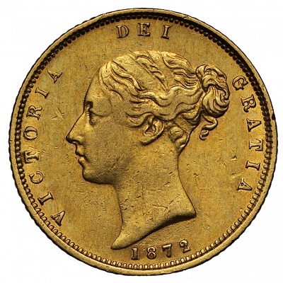Gold 1872 Half Sovereign Value
