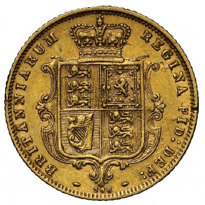 Gold 1872 Half Sovereign Value