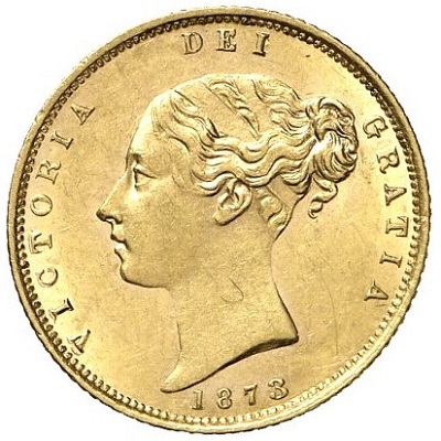 Gold 1873 Half Sovereign Value