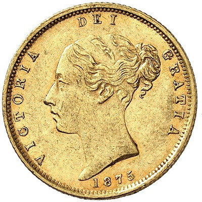 Gold 1875 Half Sovereign Value