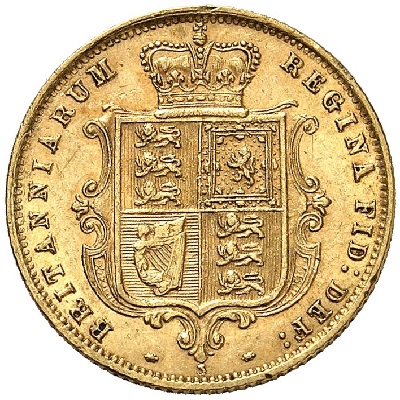 Gold 1875 Half Sovereign Value