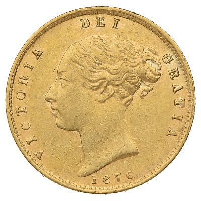 Gold 1876 Half Sovereign Value