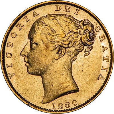 Gold 1880 Half Sovereign Value