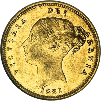 Gold 1881 Half Sovereign Value