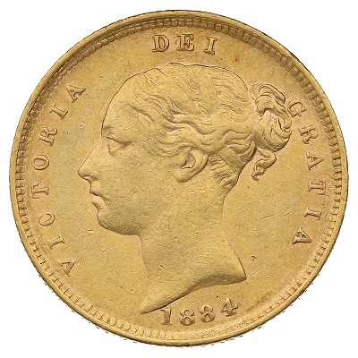 Gold 1884 Half Sovereign Value