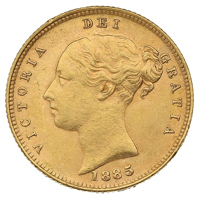 Gold 1885 Half Sovereign Value