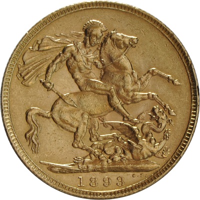 Gold 1893 Half Sovereign Value